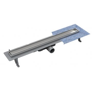 Pachet rigola de dus Besco Virgo Basic cu capac inox 80cm