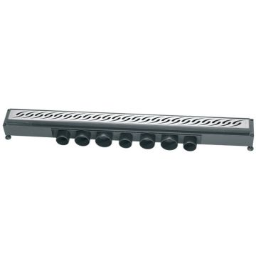 Pachet rigola de dus Wirquin Venisio debit ultra rapid cu capac inox 70cm