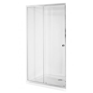 Usa de nisa culisanta Besco Duo Slide 110cm sticla transparenta securizata 6 mm