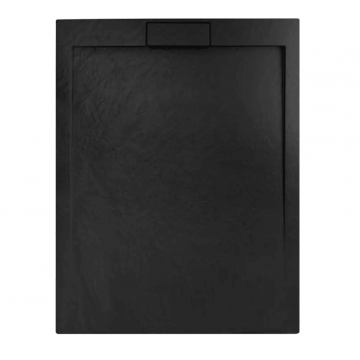 Cadita de dus Rea Grand Black 80x100 cm negru