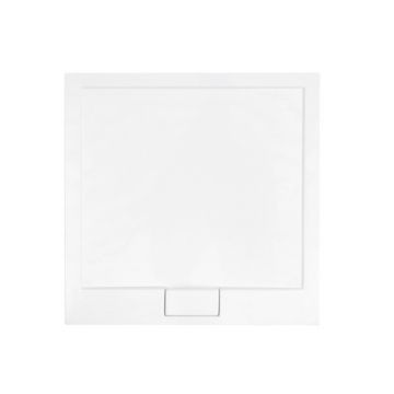 Cadita dus patrata Besco Axim Ultraslim 80x80x4.5cm alb