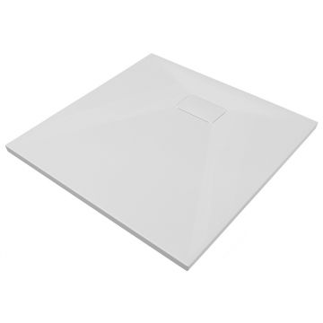 Cadita dus patrata Besco Vexo 90 x 90 cm alba