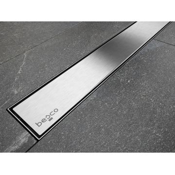 Pachet rigola de dus Besco Virgo Duo cu capac 90cm crom