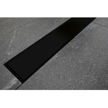 Pachet rigola de dus Besco Virgo Duo Nero cu capac 70cm