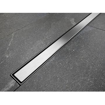 Pachet rigola de dus Besco Virgo Slim Linear cu capac inox 60cm