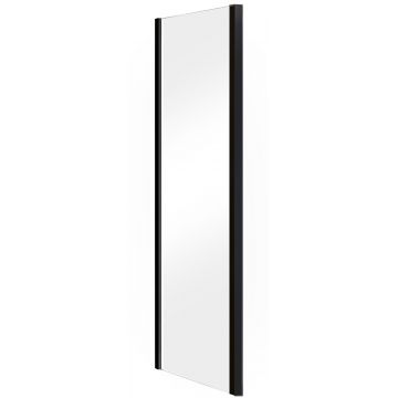 Panou lateral Besco Duo Slide 80cm sticla transparenta securizata 6 mm profil negru