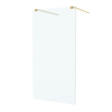 Paravan de dus tip Walk-in Massi Walk In auriu 100x195 cm sticla satinata