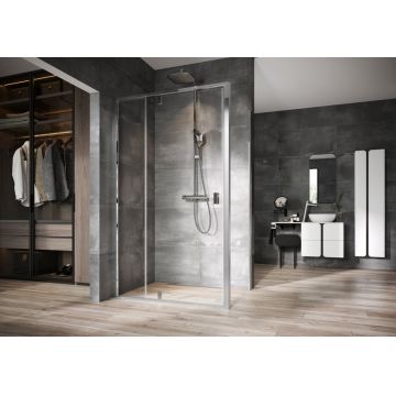 Perete lateral de dus Ravak Nexty NPS-100 100 cm aluminiu