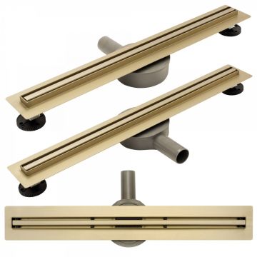 Set rigola pentru dus cu capac Neo Slim Pro Gold - 70 cm