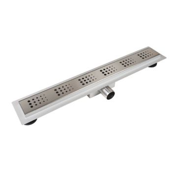 Set rigola pentru dus plus capac 60 cm Balneo Decor Next Drops inox periat