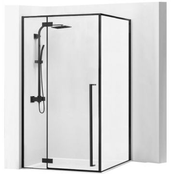 Cabină de duș Rea Fargo 90x120 cm negru mat