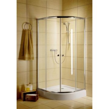 Cabina de dus Radaway Classic, semirotunda, grosime sticla 5 mm, 80 x 80 x 185 cm ieftina