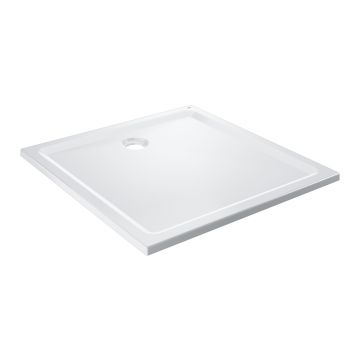 Cadita de dus Grohe 100x100x3cm acril alb
