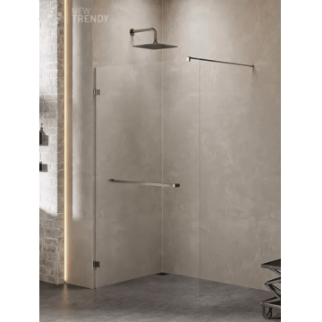Paravan dus Walk-In New Trendy Avexa 86x200 cm Gun Metal Mat