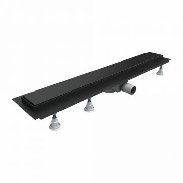 Set rigola pentru dus plus capac Omnires Lowfix negru